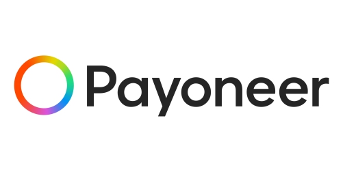 Logo of Payoneer with word of Payoneer in black and bold