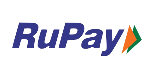 Logo of Rupay with with word of Rupay in blue colour