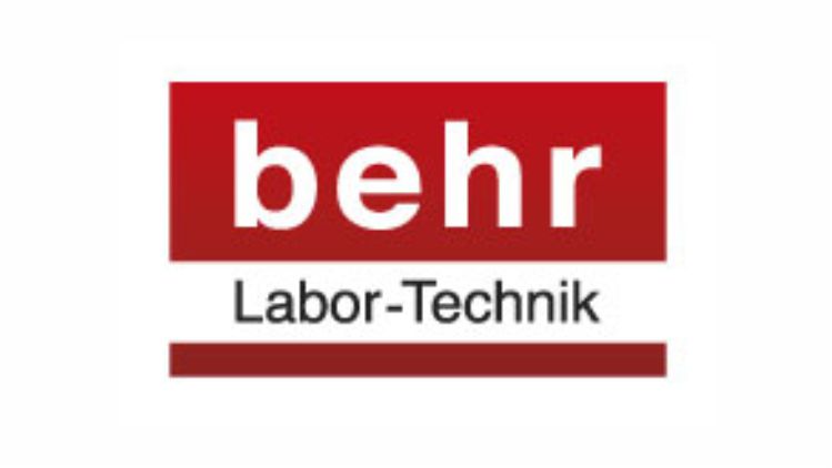 Logo of behr labor-technik behr in white and Labor-Technik in black